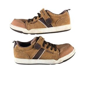 Stride Right Boys Tan Suede No Tie Casual Shoes Size3